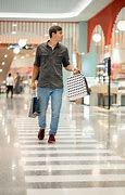 Image result for Man Walking in Mall