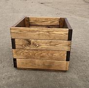Image result for Square Wood Planters