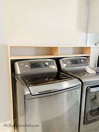 Image result for Laundry Room Shelving Over Washer and Dryer