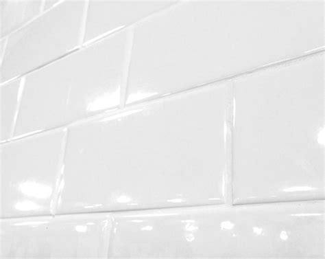 White 3x6 Shiny Glossy Finish Ceramic Subway Tile