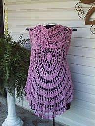 Image result for Crochet Circle Vest Pattern
