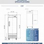 Image result for Dimensions of Top Freezers
