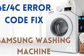 Image result for Samsung Washer 4E Error Code