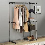 Image result for Closet Organizer Storage Rack Portable Clothes Hanger