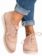 Image result for Women's Sneakers Platform Flat Heel Round Toe Sporty Casual Daily Walking Shoes Lace-Up Fall Spring Solid Colored Silver 43