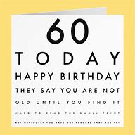 Image result for Happy 60th Birthday Jokes