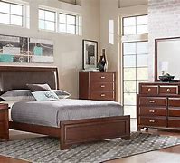 Image result for Rooms To Go Belcourt Cherry 3 Pc Queen Panel Bed