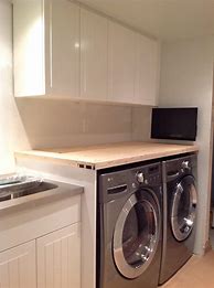 Image result for Laundry Room Countertop Over Washer and Dryer