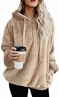 Image result for Fuzzy Fleece Pullover