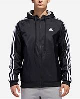 Image result for Black Adidas Hooded Jacket