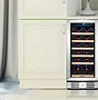 Image result for Countertp with Wine Cellar and Fridge