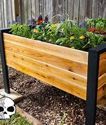 Image result for Plans for Raised Planter Box with Shelf