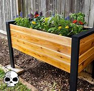 Image result for Building a Planter Box From Vinyl Flooring