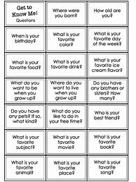Image result for Questions to Get to Know Kids