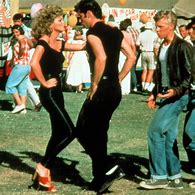 Image result for Olivia Newton-John Black Outfit