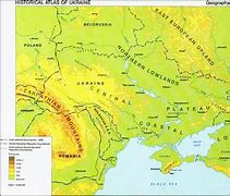 Image result for Ukraine Geography Map