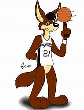Image result for Spurs Coyote Mascot Cartoon