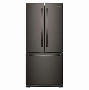 Image result for Black French Four-Door Refrigerator