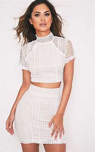 Image result for White Lace Crop Top