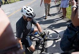 Image result for Biden Falls Off His Bike