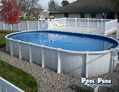 Image result for Montauk Oval Above-Ground Swimming Pool Package - 52-In Deep