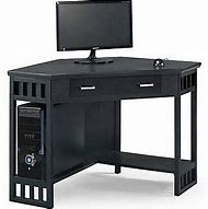 Image result for Black Corner Computer Desk