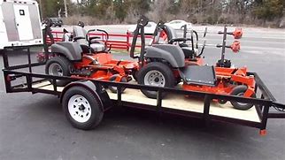Image result for 2 Riding Mowers On a Trailer