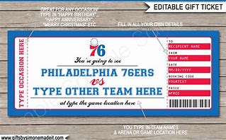 Image result for Sixers Tickets