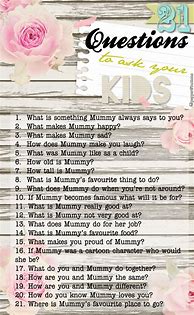 Image result for 21 Questions List