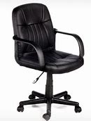 Image result for Leather Swivel Desk Chair