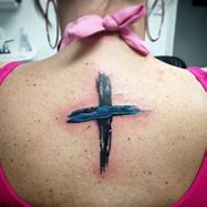 Image result for Thin Blue Line Cross Tattoo