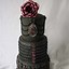 Image result for Simple Gothic Wedding Cakes