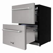 Image result for TRF2401U Thor Kitchen 24 Inch Professional Indoor Outdoor Undercounter Refrigerator Drawer Stainless Steel