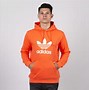 Image result for Adidas Orange Three Stripes Hoodie