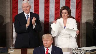 Image result for Donald Trump Started Social Distancing Nancy Pelosi Handshake