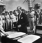Image result for Signing End of WW2