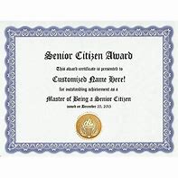 Image result for Senior Citizen Award