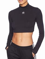Image result for Adidas Crop Top with Long Sleeves No Model