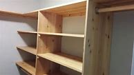 Image result for Cedar Slotted Shelves for Closets