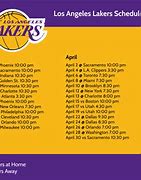 Image result for Los Angeles Lakers Schedule