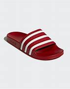 Image result for Red Kids Adidas Slides