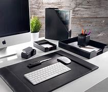 Image result for Leather Desk Set