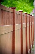 Image result for Wood Grain Vinyl Privacy Fence