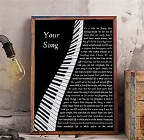 Image result for Elton John Your Song Poster