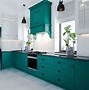 Image result for Light Turquoise Kitchen Cabinets