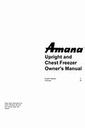 Image result for Amana Chest Freezer Not Cooling