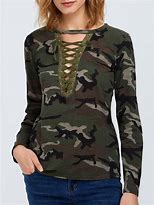 Image result for Women's Camo Long Sleeve Shirt