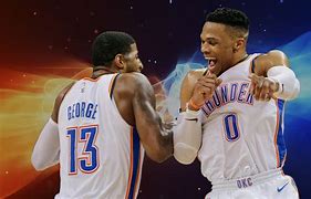 Image result for Westbrook and Paul George