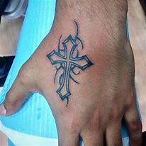 Image result for Tribal Cross Tattoos for Men