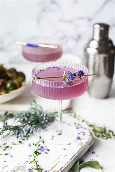 Sparkling Purple Gin Cocktail recipe - superman cooks